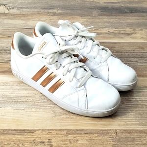 Adidas rose gold Court sneaker size 7